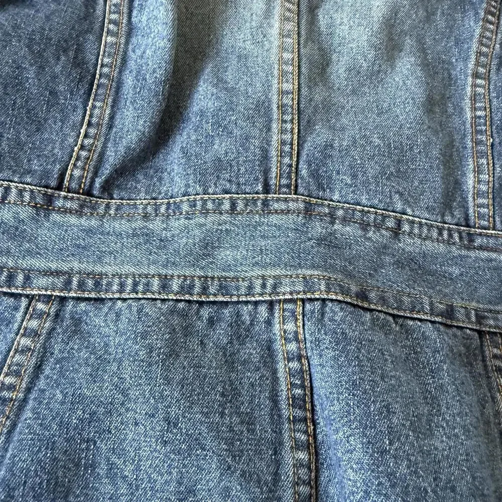 Periscope Denim Jacket Skirted Bottom Size M - Picture 7 of 7